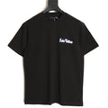 Louis Vuitton Blue-and-White Graffiti Logo T-Shirt - Black