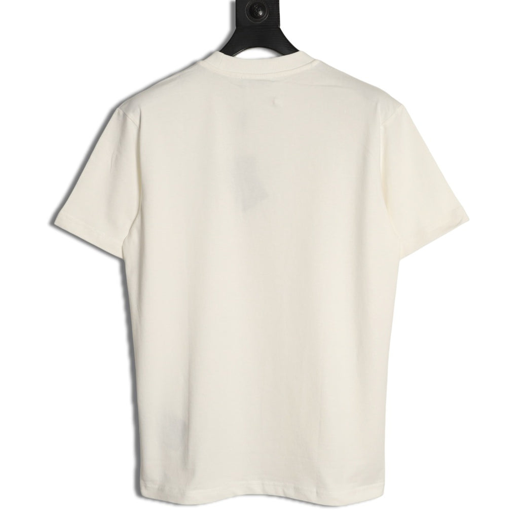 Prada Tonal Outlined Lettering T-Shirt - Off-White