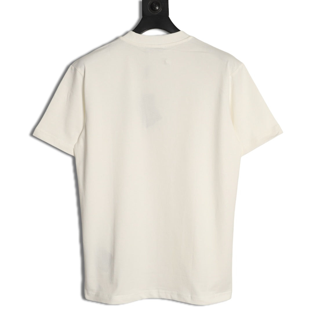 Prada Tonal Outlined Lettering T-Shirt - Off-White