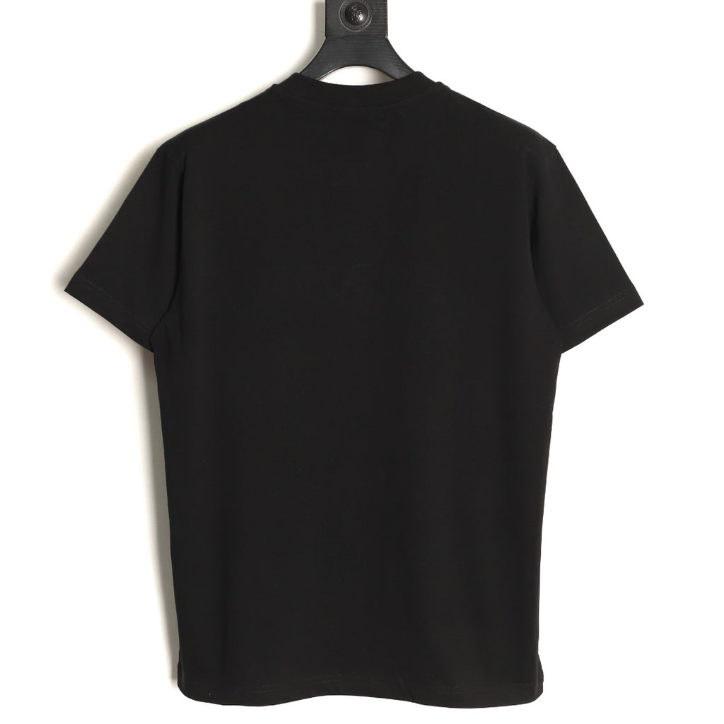 Prada Tonal Outlined Lettering T-Shirt - Black