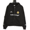 Balenciaga Soccer-Inspired Number 10 Zip Hoodie - Black