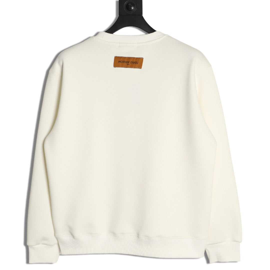 Louis Vuitton Multicolor Badge Graphic Crewneck Sweatshirt - Off-White