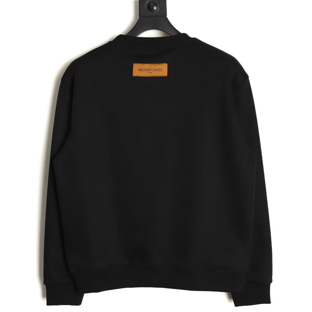 Louis Vuitton Multicolor Badge Graphic Crewneck Sweatshirt - Black