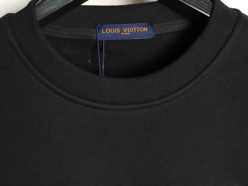 Louis Vuitton Multicolor Badge Graphic Crewneck Sweatshirt - Black