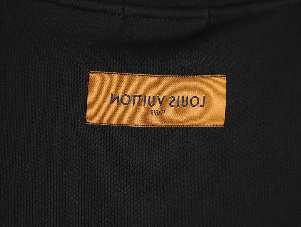 Louis Vuitton Multicolor Badge Graphic Crewneck Sweatshirt - Black