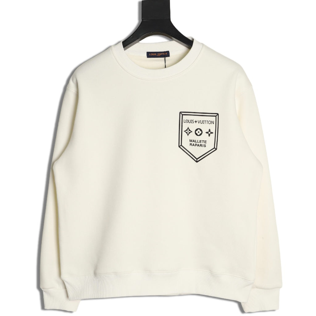 Louis Vuitton Shield Graphic Crewneck Sweatshirt - Off-White
