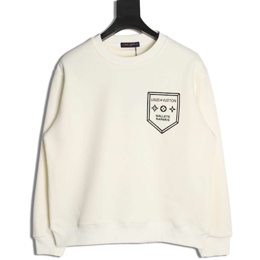 Louis Vuitton Shield Graphic Crewneck Sweatshirt - Off-White