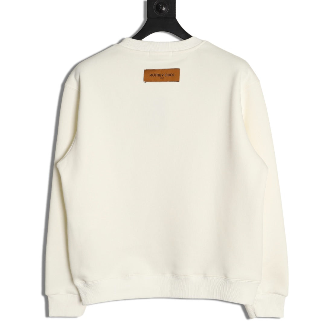 Louis Vuitton Shield Graphic Crewneck Sweatshirt - Off-White
