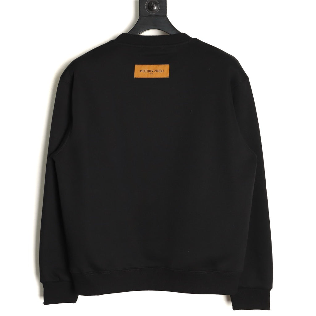 Louis Vuitton Shield Graphic Crewneck Sweatshirt - Black