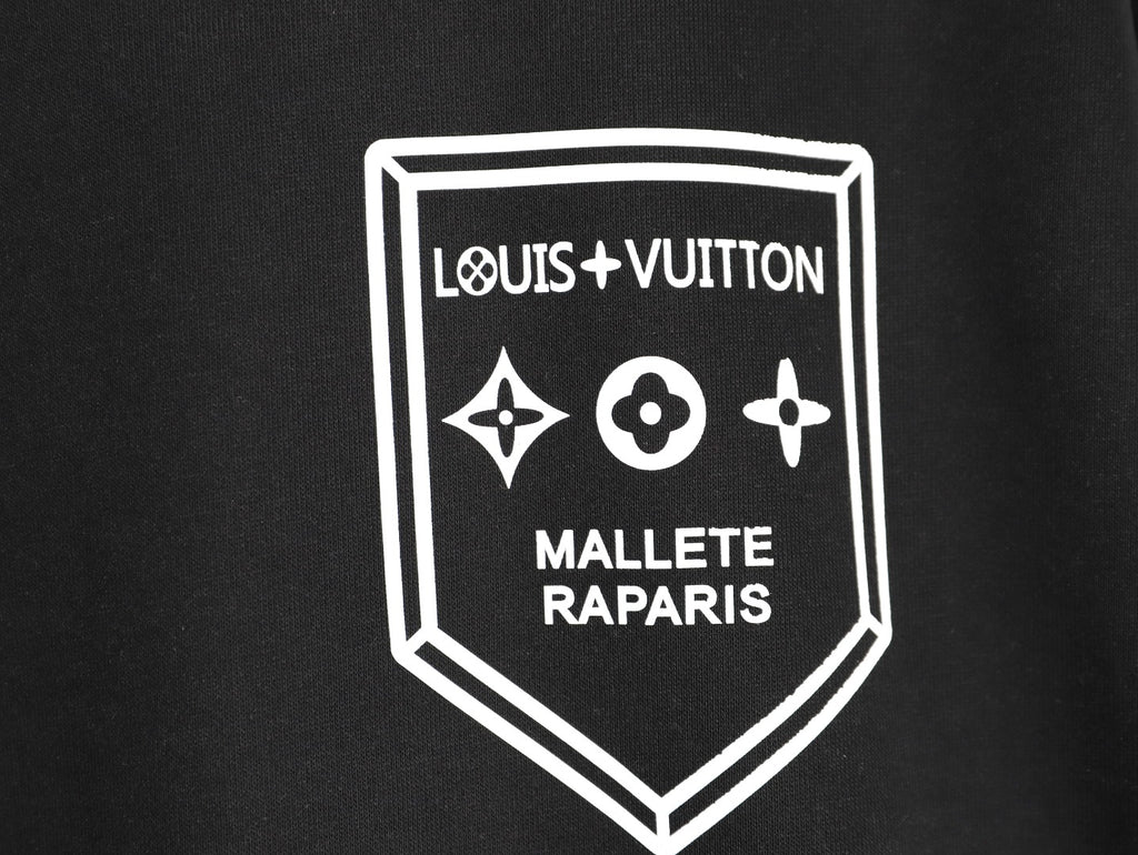 Louis Vuitton Shield Graphic Crewneck Sweatshirt - Black