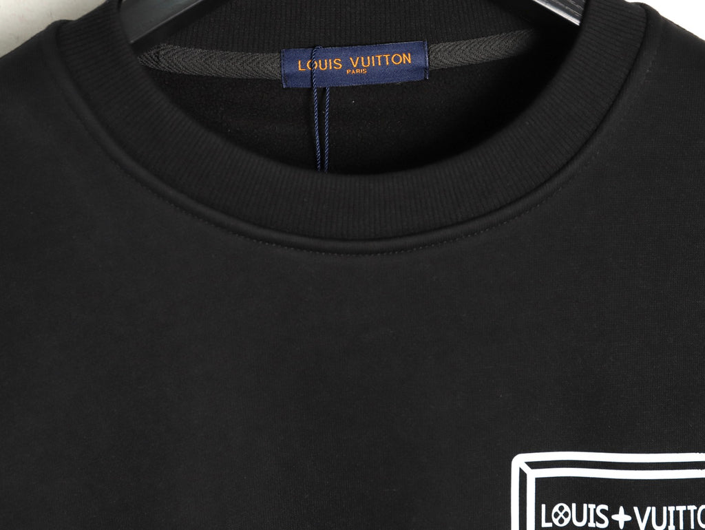 Louis Vuitton Shield Graphic Crewneck Sweatshirt - Black