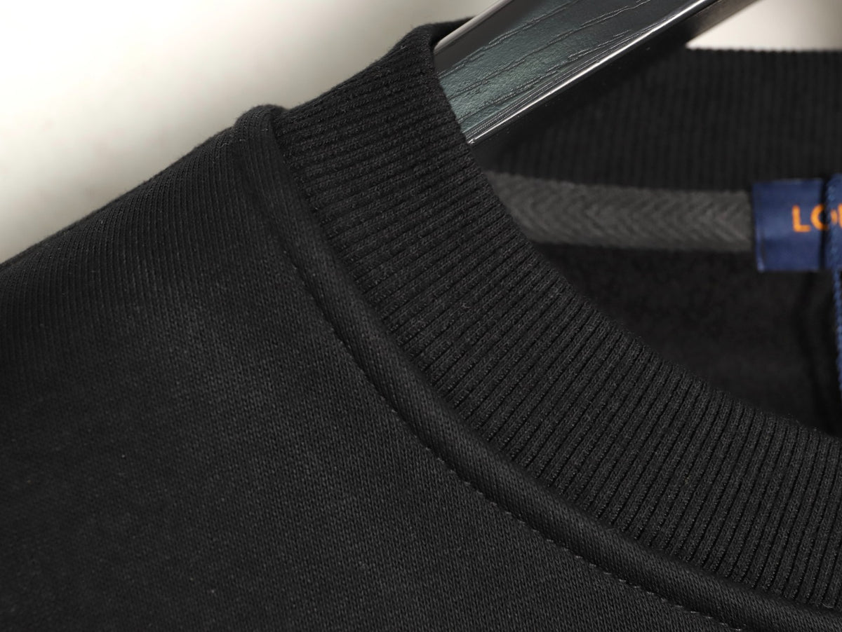 Louis Vuitton Shield Graphic Crewneck Sweatshirt - Black