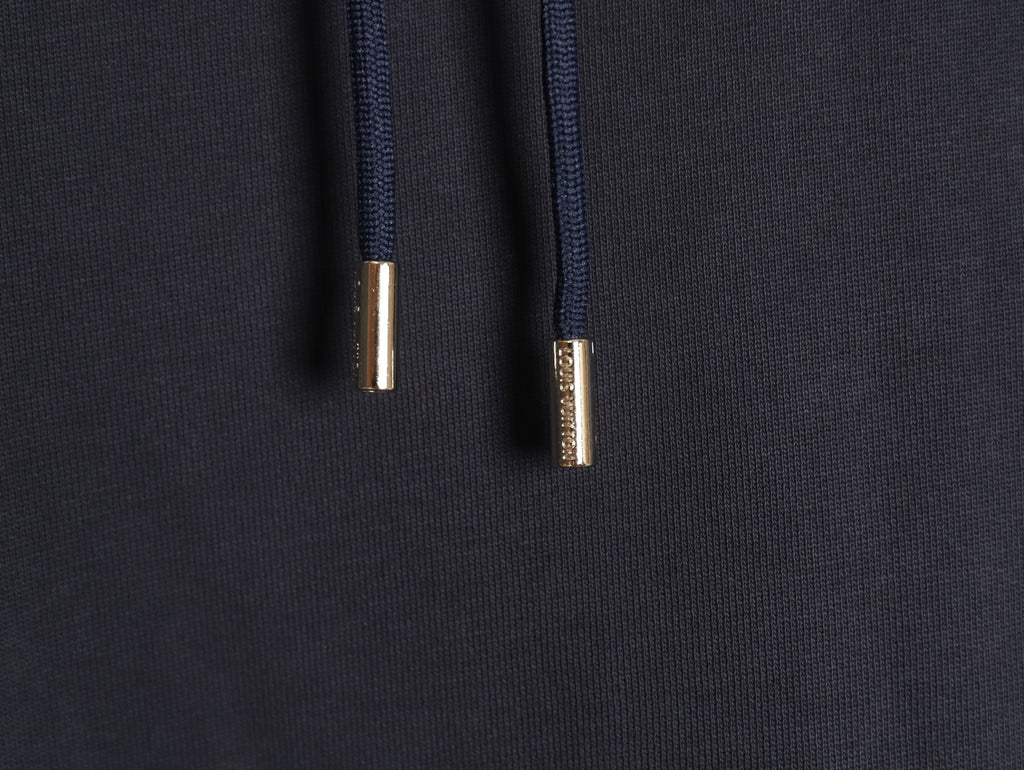 Louis Vuitton Scattered-Motif LV Back Graphic Hoodie - Dark Navy