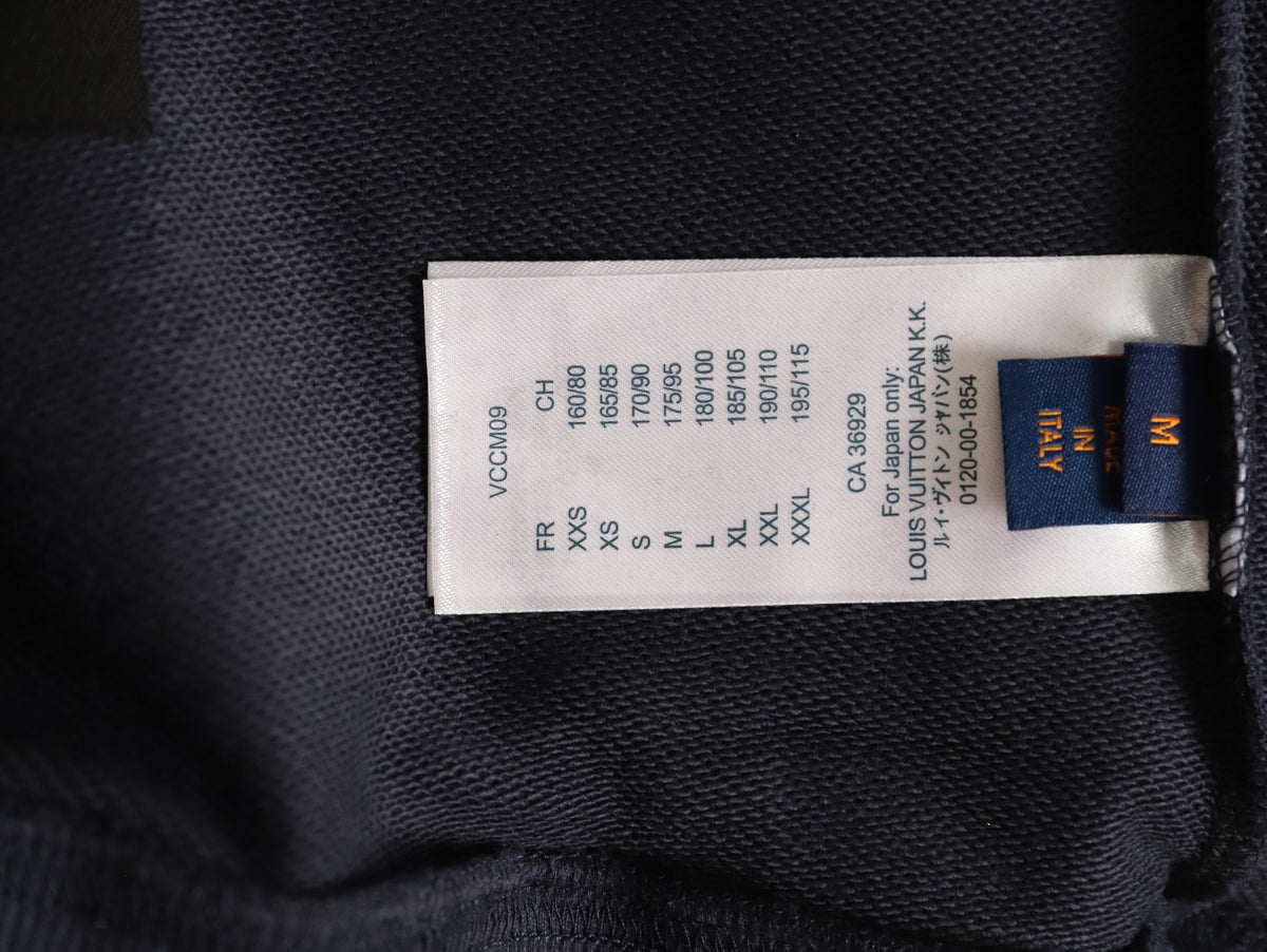 Louis Vuitton Scattered-Motif LV Back Graphic Hoodie - Dark Navy