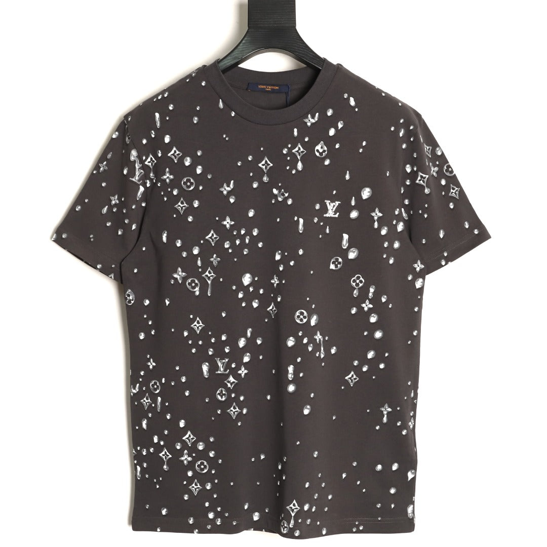 Louis Vuitton Scattered Monogram-Style Graphic T-Shirt - Dark Charcoal