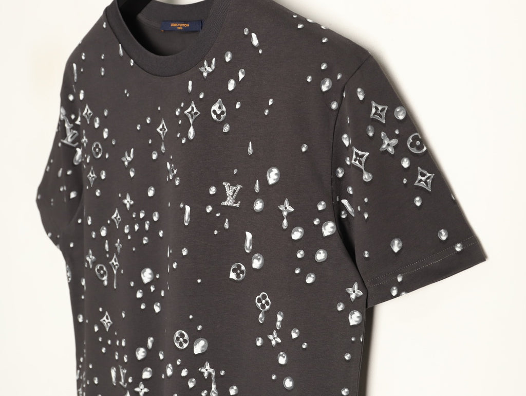 Louis Vuitton Scattered Monogram-Style Graphic T-Shirt - Dark Charcoal