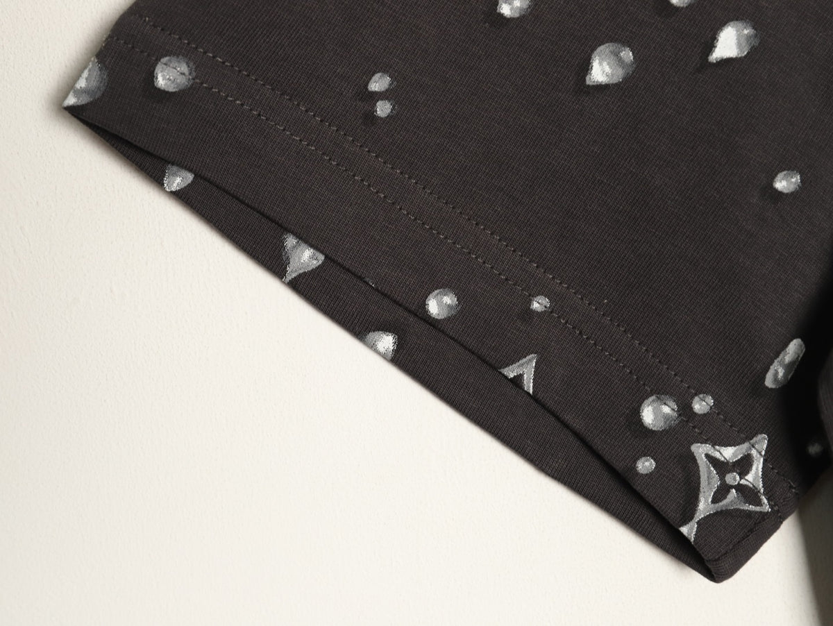 Louis Vuitton Scattered Monogram-Style Graphic T-Shirt - Dark Charcoal
