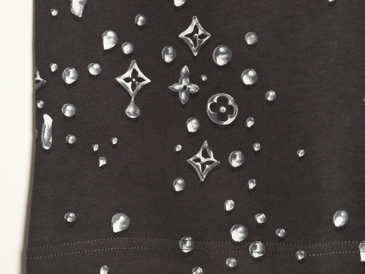 Louis Vuitton Scattered Monogram-Style Graphic T-Shirt - Dark Charcoal