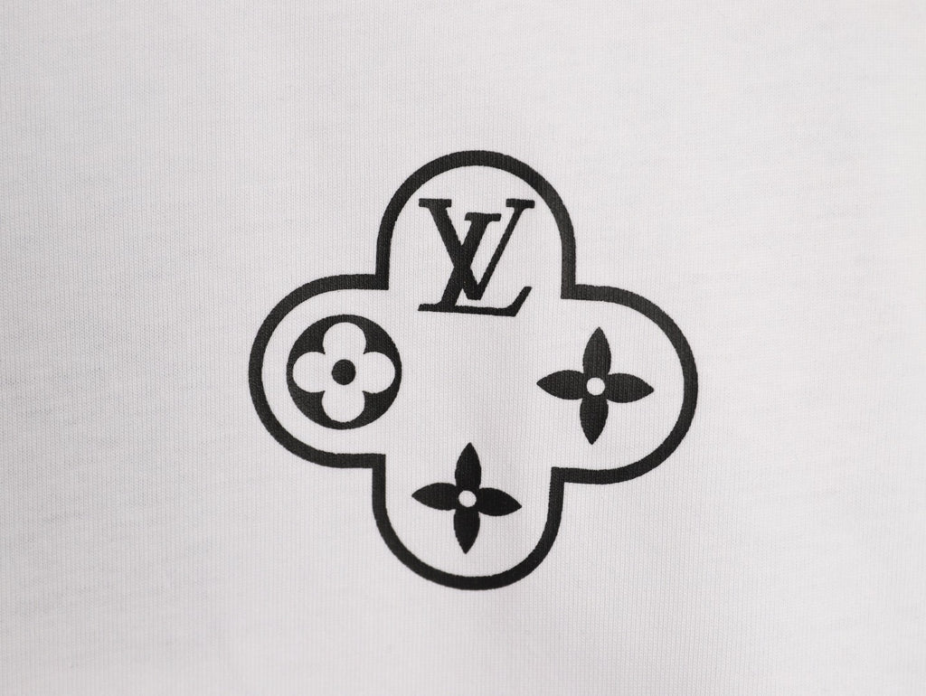 Louis Vuitton Chain-Circle LV Graphic T-Shirt - White
