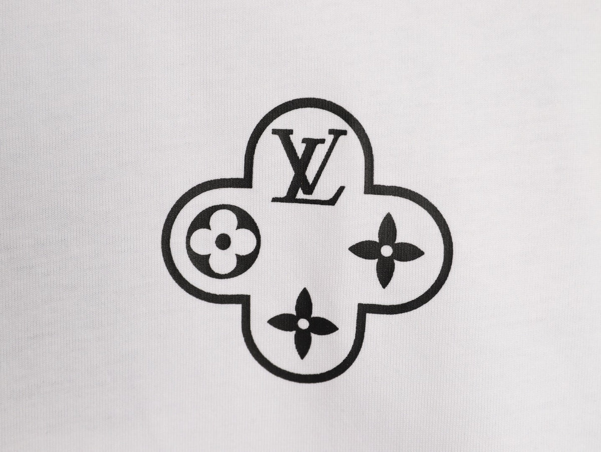 Louis Vuitton Chain-Circle LV Graphic T-Shirt - White