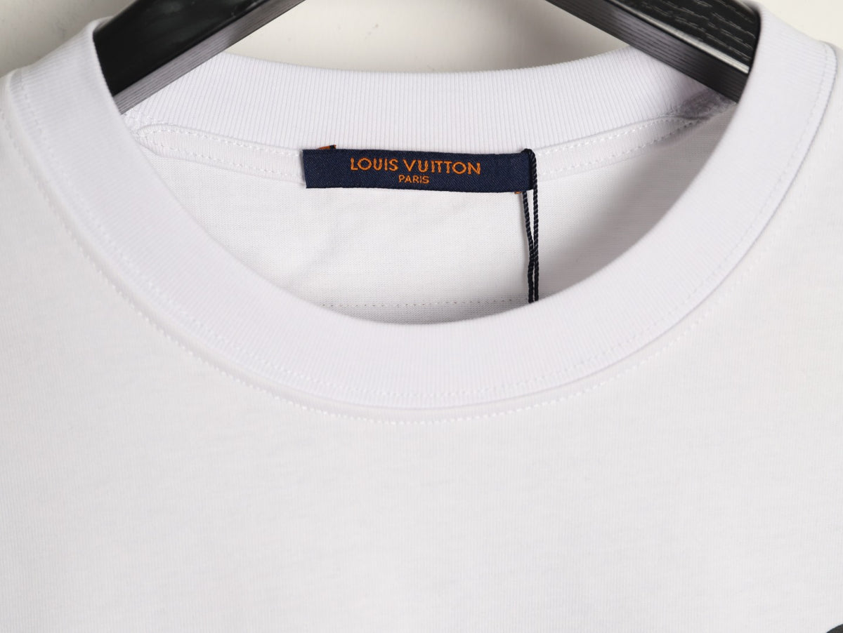Louis Vuitton Chain-Circle LV Graphic T-Shirt - White