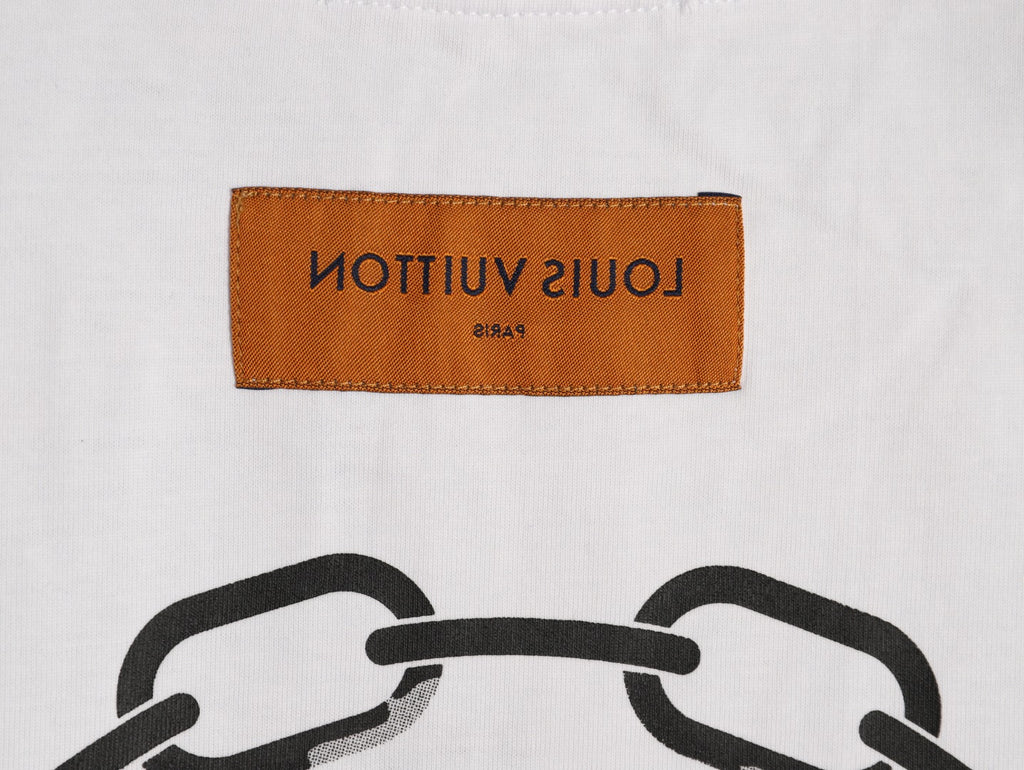 Louis Vuitton Chain-Circle LV Graphic T-Shirt - White