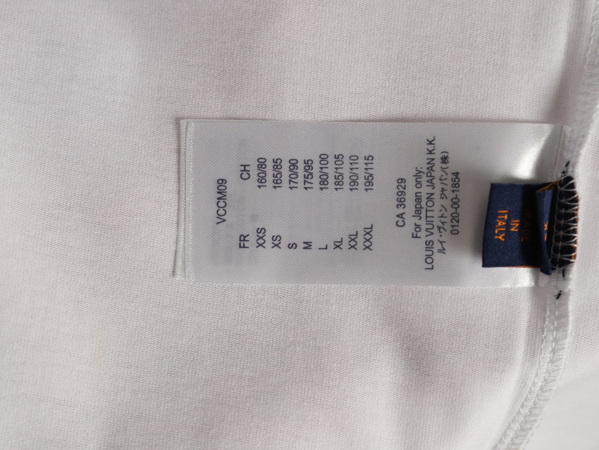 Louis Vuitton Chain-Circle LV Graphic T-Shirt - White