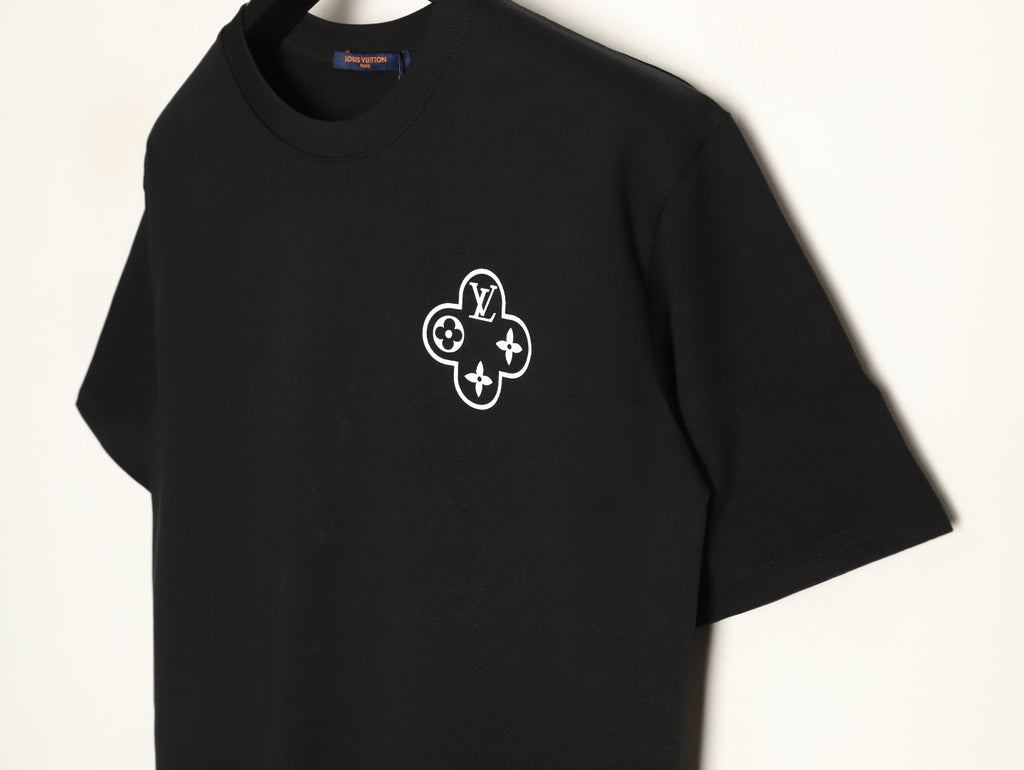 Louis Vuitton Chain-Circle LV Graphic T-Shirt - Black
