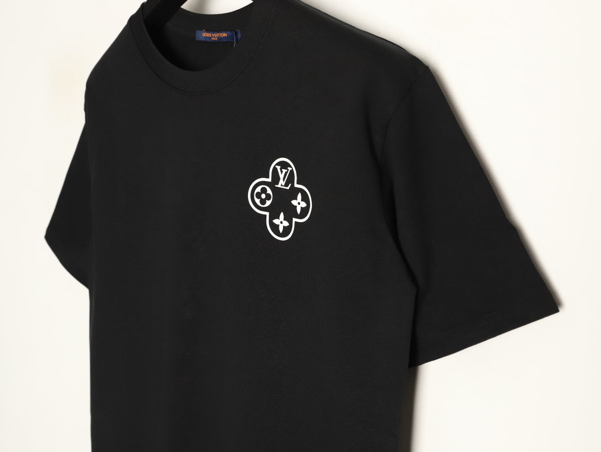 Louis Vuitton Chain-Circle LV Graphic T-Shirt - Black