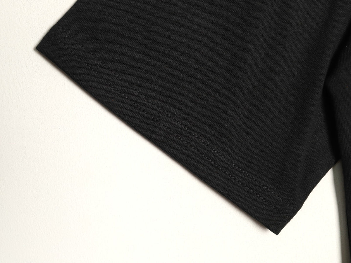 Louis Vuitton Chain-Circle LV Graphic T-Shirt - Black
