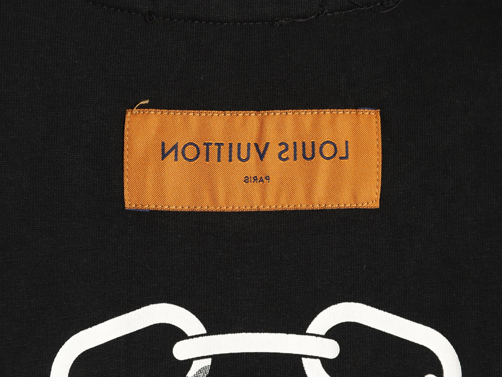 Louis Vuitton Chain-Circle LV Graphic T-Shirt - Black