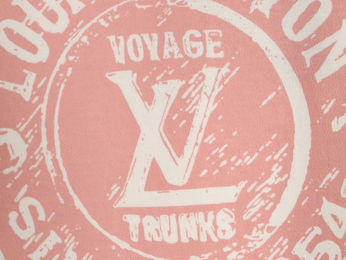 Louis Vuitton Pink Stamp Graphic T-Shirt - Off-White