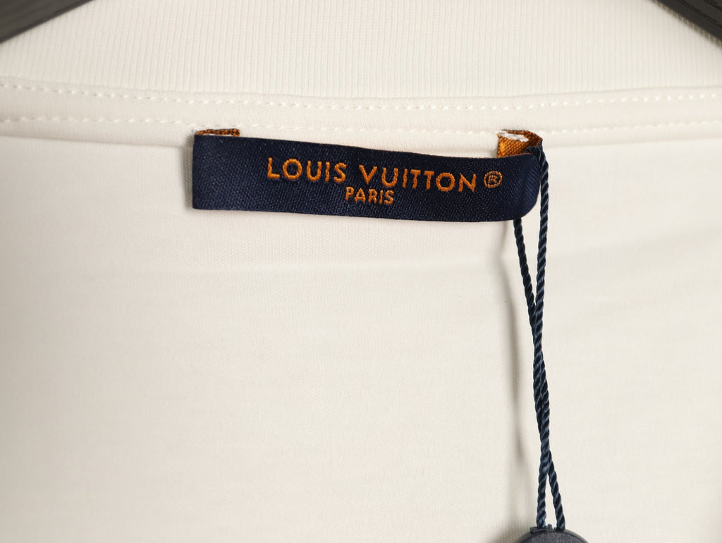 Louis Vuitton Pink Stamp Graphic T-Shirt - Off-White