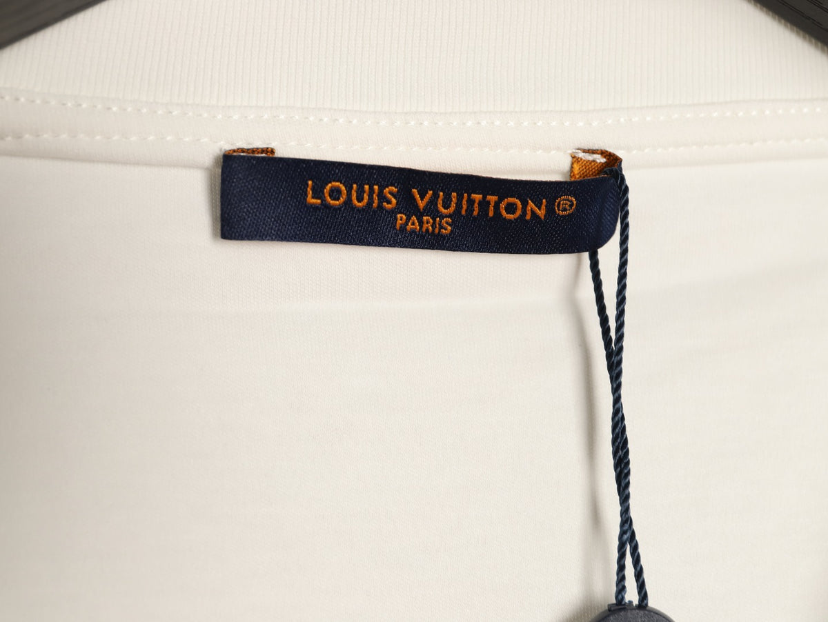 Louis Vuitton Pink Stamp Graphic T-Shirt - Off-White