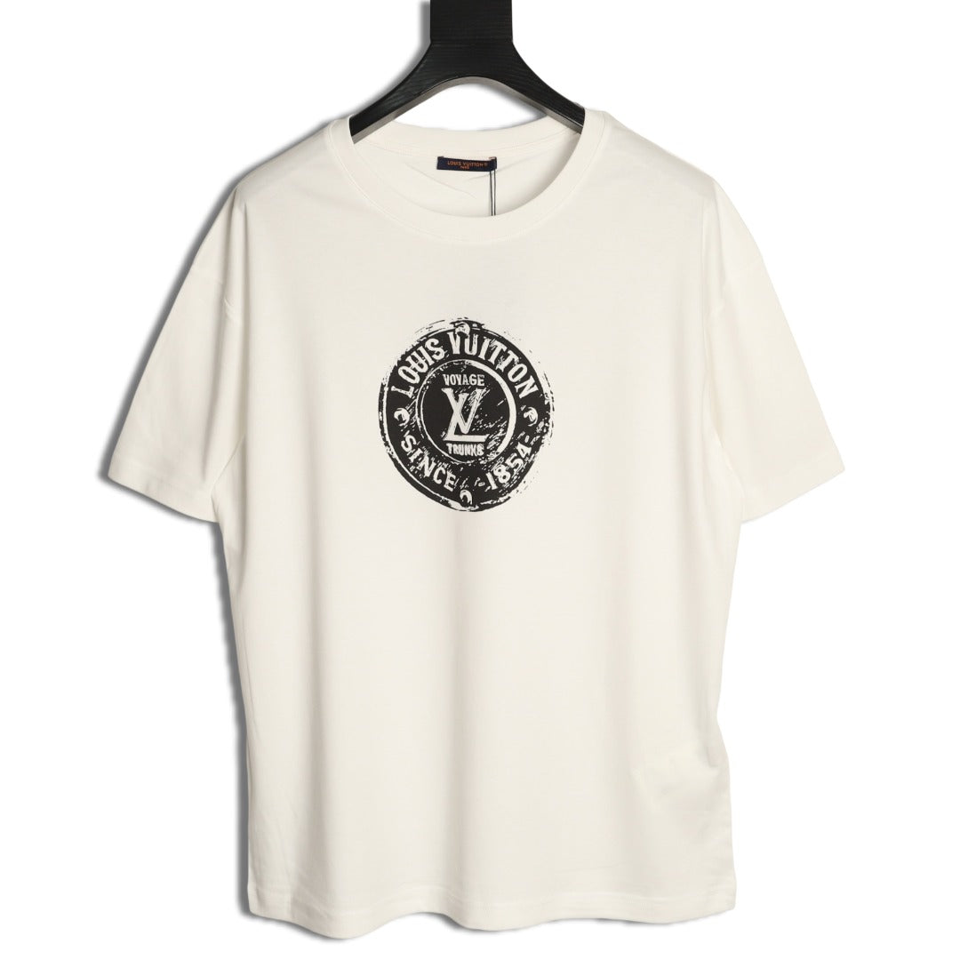 Louis Vuitton Black Stamp Graphic T-Shirt - Off-White