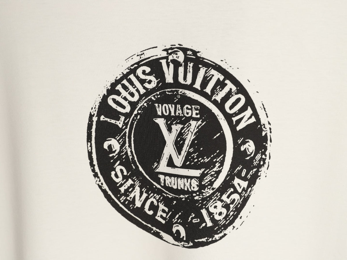 Louis Vuitton Black Stamp Graphic T-Shirt - Off-White