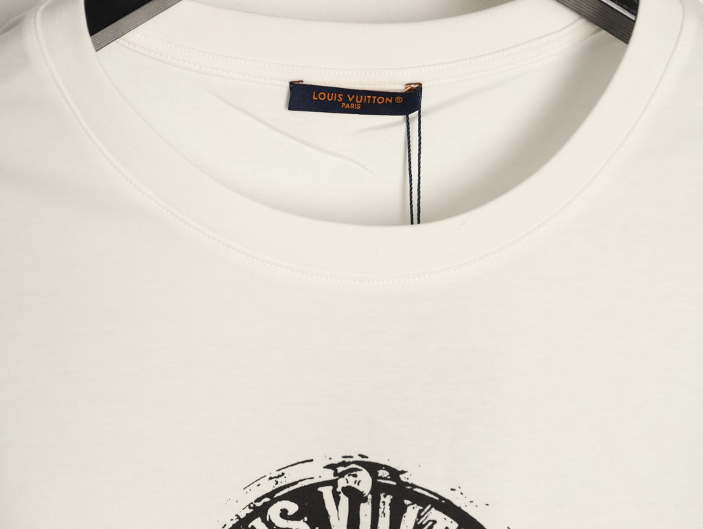 Louis Vuitton Black Stamp Graphic T-Shirt - Off-White