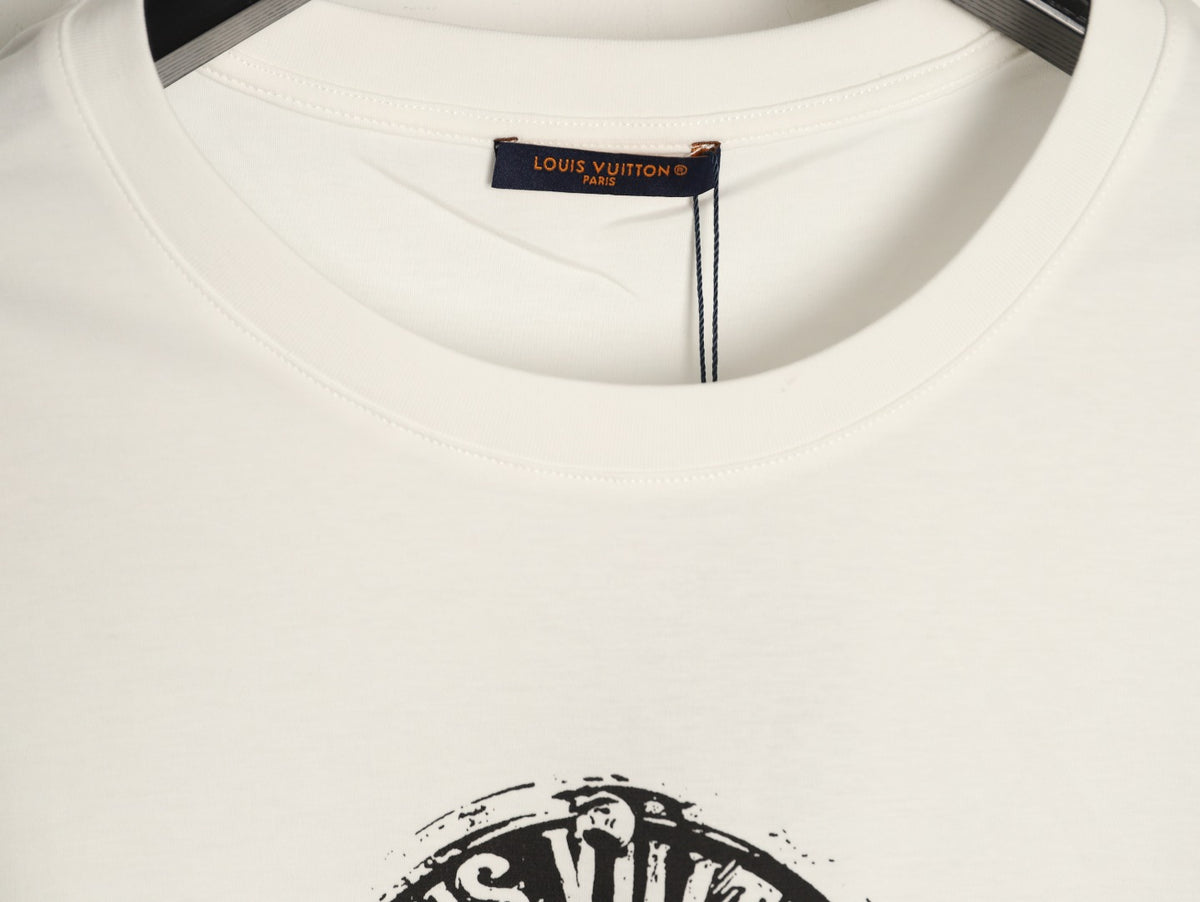 Louis Vuitton Black Stamp Graphic T-Shirt - Off-White