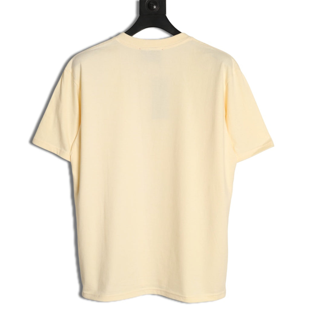 Gucci Cartoon Animal Graphic T-Shirt - Pale Yellow
