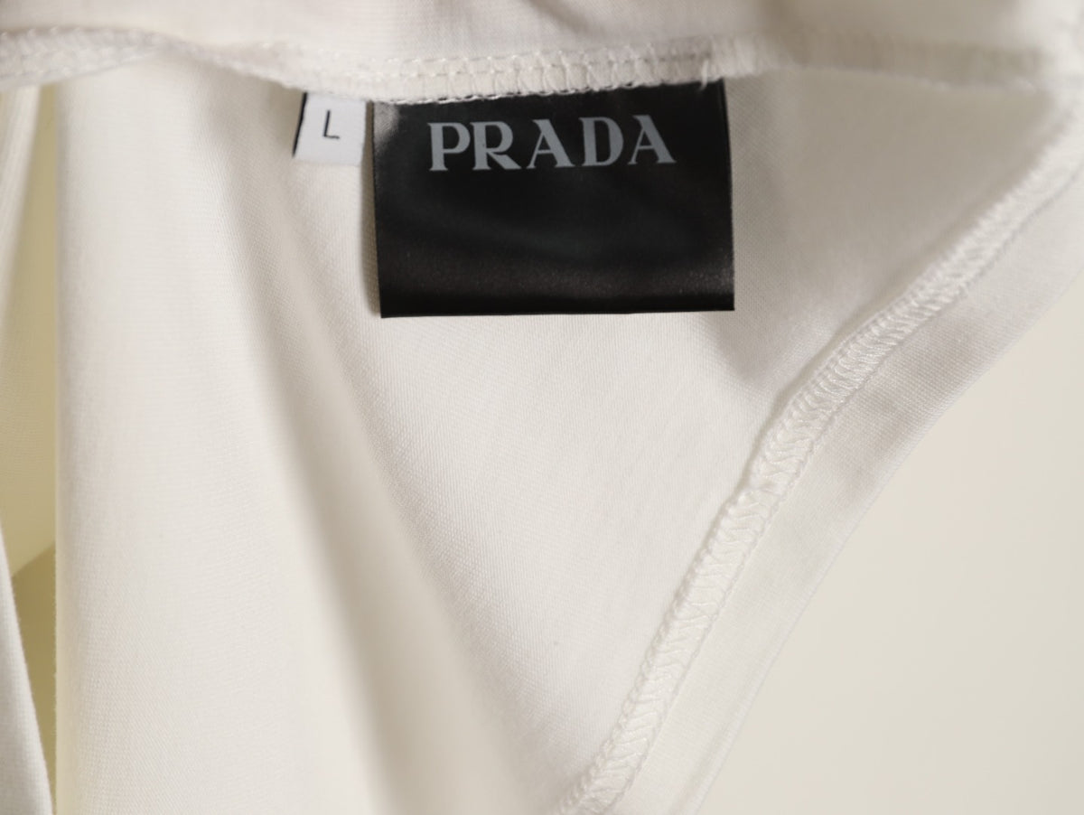 Prada Elephant Graphic T-Shirt - White
