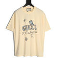 Gucci Doodle Dinosaur Graphic T-Shirt - Pale Yellow