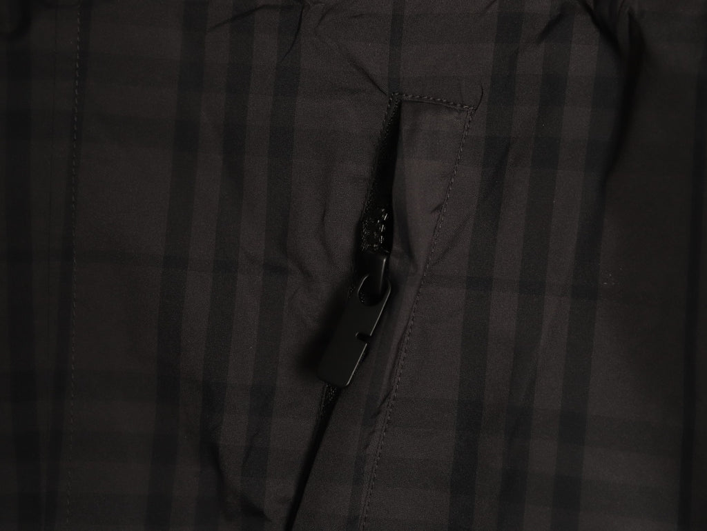 Burberry Reversible Check Hooded Jacket - Black and Charcoal