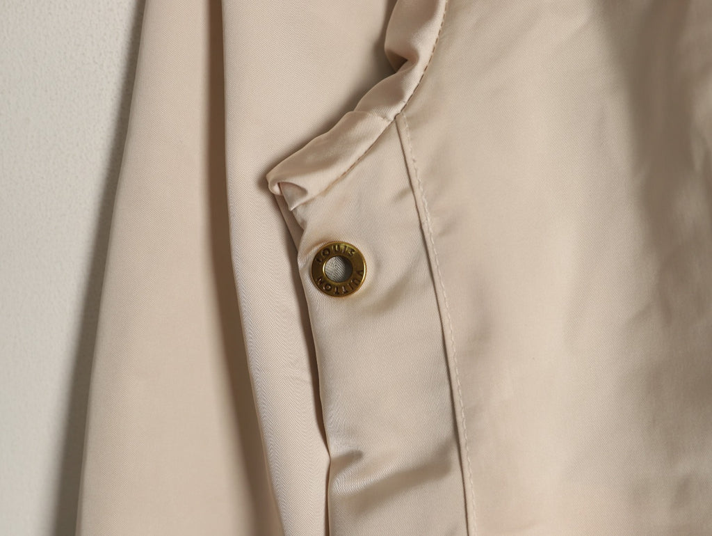 Louis Vuitton LV-Emblem Zip-Up Track Jacket - Light Beige