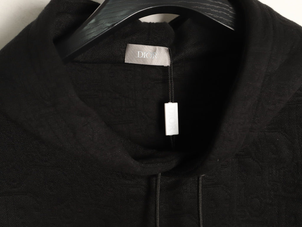 Dior CD Medaillon Circular-Logo Embroidered Crewneck Sweatshirt - Black