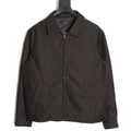 Gucci GG Pattern Zip-Up Jacket - Dark Brown