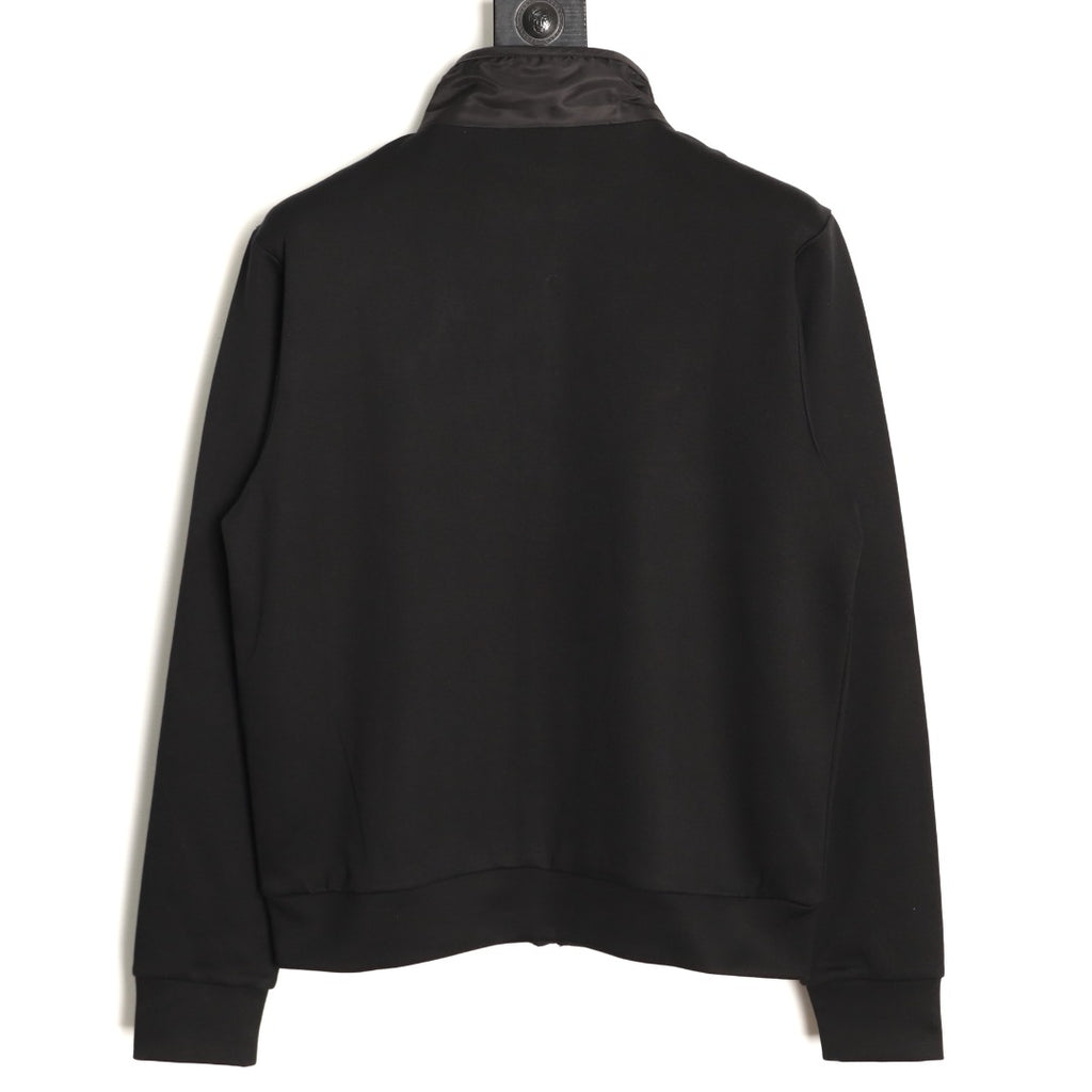 Prada Re-Nylon Panel Zip-Up Jacket - Black