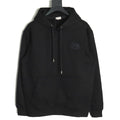 Dior CD Three-Color Badge Patch Hoodie - Black