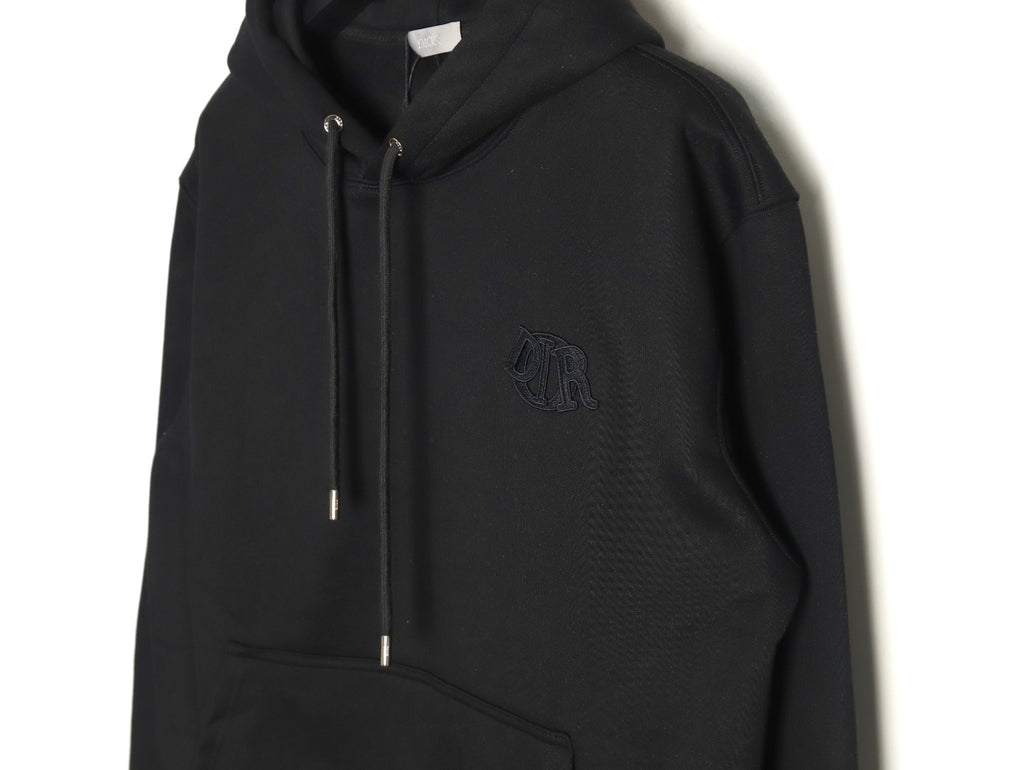 Dior CD Three-Color Badge Patch Hoodie - Black