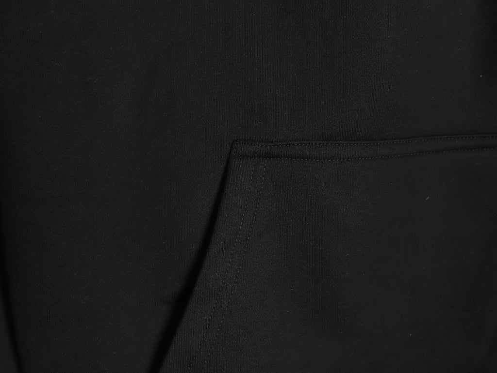Dior CD Three-Color Badge Patch Hoodie - Black