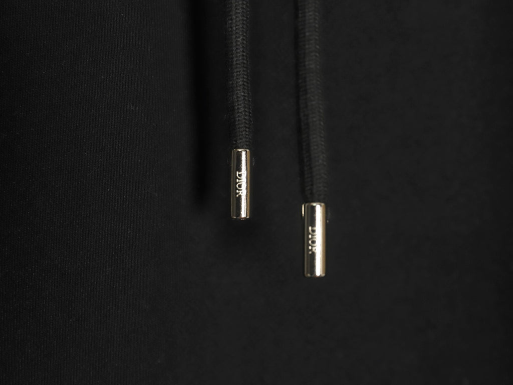 Dior CD Three-Color Badge Patch Hoodie - Black